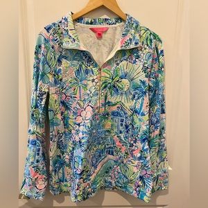 Lilly Pulitzer zip pullover with pockets